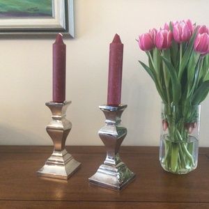 SILVER CANDLESTICKS